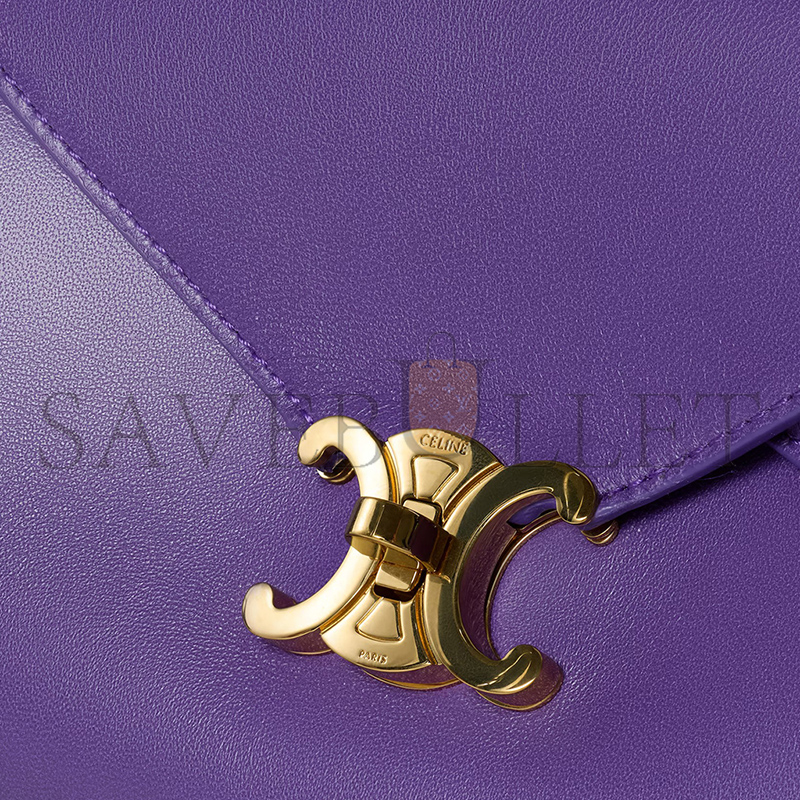 CELINE SMALL FLAIR IN SHINY CALFSKIN L10BF5B53.33VI (24*12*9cm)